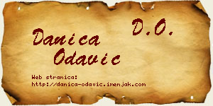 Danica Odavić vizit kartica